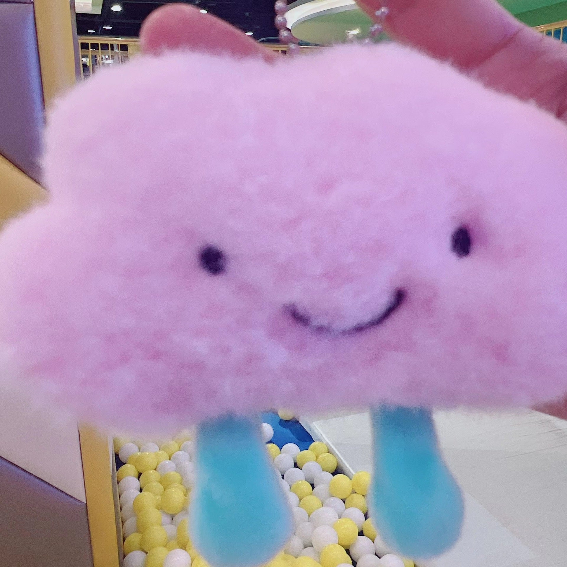 Wholesale Celebrity Cute Cloud Keychain Pendant Girl's Heart Little White Cloud Doll Backpack Couple Hanging Plush Play